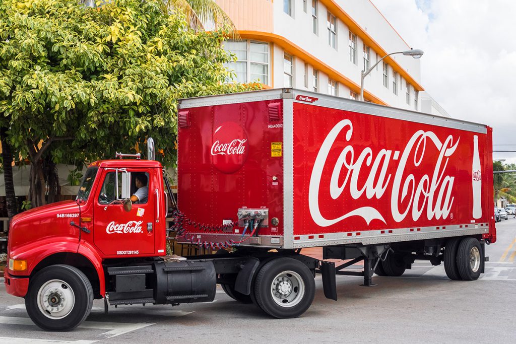 Coca-Cola delivery truck